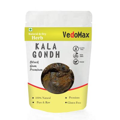 VedoMax Black Gum | Kala Gond | Gond Siyah | For Joint Health | Lab Tested and Certified - 400 gm