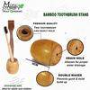 Mini Storify Truly Organic 2.Bamboo toothbrush stand|2.Kids bamboo toothbrush - Charcoal Soft Bristles, Oral Cleaning,|2.Adult bamboo toothbrush - Charcoal Soft Bristles, Oral Cleaning, (PACK OF 6) view 2