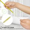 Now Organic Reusable Stainless Steel Drinking Straws Gold Colour Set (Bent and Straight) Including Straw Brush Cleaner and Free Muslin POTLI (Pack of 4) (Golden) view 4