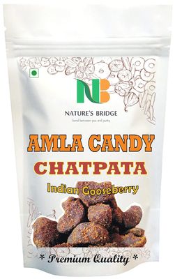 Nature's Bridge Chatpata Dried Amla Candy (Salted & Spicy Indian Gooseberry) / Amla Candy/Masala Amla Candy(250 Gm)