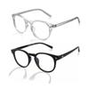 4Flaunt UV Protected & Anti Glare Oval Spectacles Optical Frame, Customizable Lens, Helps In Minimizing Digital Headache, Better Sleeping For Men & Women (Transparent & Black) view 1
