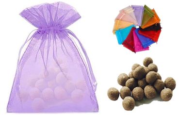 Easy Grow Seedballs-Growable Seed Balls Of Shankhpushpi(Aparajitha/Clitoria Ternatea(Blue)(1 Gift Potli Bag Pack Of 10 Seed Balls) With Red And Green Amaranthus Seeds