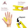 ACS ACM Acupressure Magnetic Finger Power Clips Handheld Massager (Yellow, Set of 5) view 2
