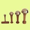 Soulvinee? Set of Kansa Wand Face Body Back Foot Acupressure Massager With Teak Wood Handle for Detoxification And Deep Relaxation Set of 4 (Natural Brown) view 2