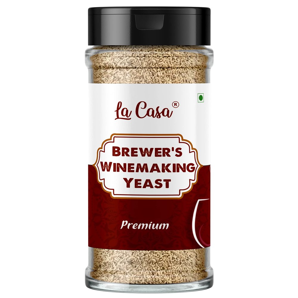 La Casa Brewer's Yeast for Winemaking | High Tolerance upto 15% ABV | 2x100g | Combo Pack of 2 |