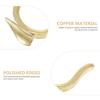 HEALLILY B Flat Copper Finger Hook Trumpet Thumb Hook Trumpet Back Finger Hook Replacement Trumpet Repairing Parts for Trumpet Accessory view 4