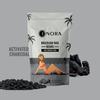 ENORA Brazilian Stripless Wax Beans for Women (100g) | With Wooden Spatula | Natural | For Face, Chin, Hairline, Bikini Area & Full Body Hair Removal (100 Gram, Activated Charcoal) view 2