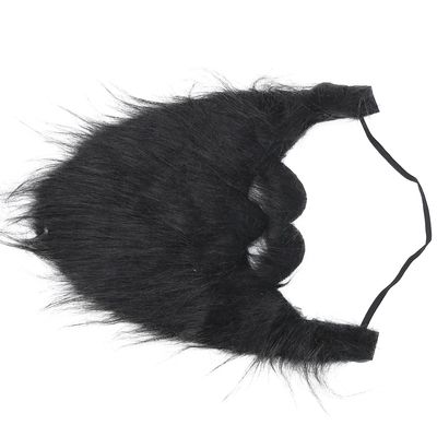 False Beard, Elastic Adjustable Soft Cosplay Beard for Cosplay for Halloween(Large Black Beard)
