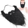 False Beard, Elastic Adjustable Soft Cosplay Beard for Cosplay for Halloween(Large Black Beard) view 4