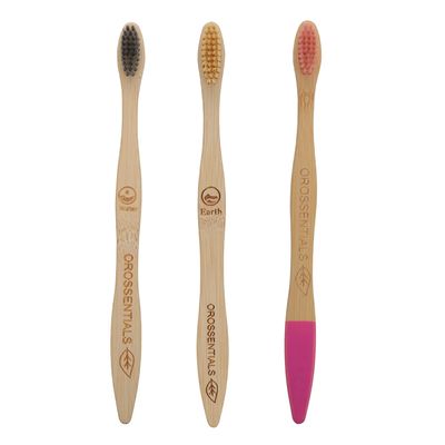 bamboo tooth brush || bamboo tooth brush bristles Pack of 3 100% Natural