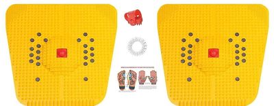 ACS Acupressure Foot Mat set of 2 With Magnets For Stress And Pain Relief with thumb pad Chart ring home Gym & Fitness Kit Power Relief Plastic Mat massager