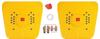ACS Acupressure Foot Mat set of 2 With Magnets For Stress And Pain Relief with thumb pad Chart ring home Gym & Fitness Kit Power Relief Plastic Mat massager view 1