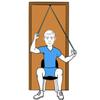 VERNIE Shoulder Pulley for Home Physiotherapy - Portable Door Exercise Equipment for Shoulder Workout & Arm Exercise - Increase Range of Motion, Shoulder Rehabilitation (Red) view 1