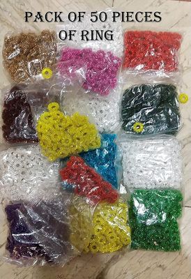 ACS Arts massager sujok ring, finger massager, hand massager, foot massager, massage ring, sujok ring metal sujok ring set (MULTICOLOR) Pack of 50 pcs