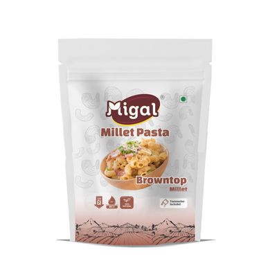 Migal Browntop Millet Pasta | Healthy Pasta | Macaroni Pasta - 180g