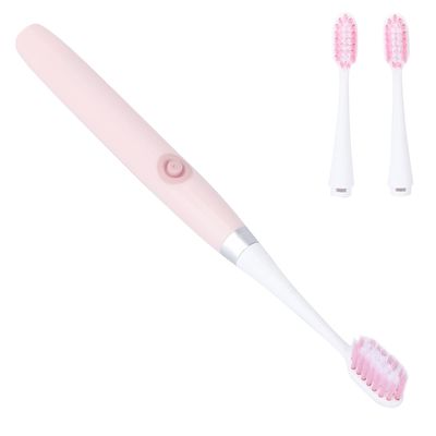 Electric Cleaning Toothbrush, Kids Electric Toothbrush PP Brush Head Non Slip Ergonomic Handle One Piece Body for Children for Travel(Pink)