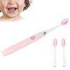 Electric Cleaning Toothbrush, Kids Electric Toothbrush PP Brush Head Non Slip Ergonomic Handle One Piece Body for Children for Travel(Pink) view 3