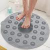 Kixre Round Non-Slip Shower Mat Massage Mat with Suction Cups and Drain Holes, PVC Washable Shower Massage Foot Pad for Kids, Adults, Elderly, Bathroom view 1