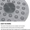Kixre Round Non-Slip Shower Mat Massage Mat with Suction Cups and Drain Holes, PVC Washable Shower Massage Foot Pad for Kids, Adults, Elderly, Bathroom view 4