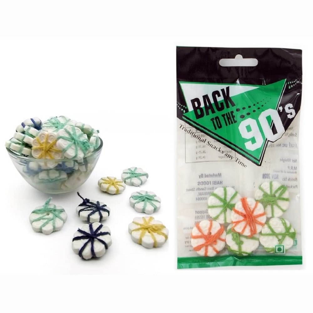 Back To The 90S Kids, Vintage Candy Combo Mix Of 40 Different Products In Pack, 80 Grams, Mint