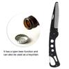 Stainless Steel Anti-static Folding Beard Comb, with Beer-opening Function Beard Comb, for Men Beard Mustache Styling Comb Traveling and Daily Use view 2