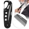 Stainless Steel Anti-static Folding Beard Comb, with Beer-opening Function Beard Comb, for Men Beard Mustache Styling Comb Traveling and Daily Use view 4