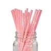 Coral Pink Pearl Paper Straws Bulk 100, Iridescent Pink Paper Straws, Cocktail Iridescent Decorations Disposable Sparkle Straws for Pink Party Birthday Wedding in Bright Rainbow view 1