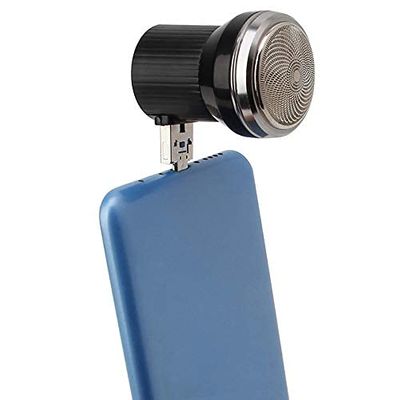 Ubersweet Imported 2X(Creative Electric Shaver Mini Portable USB Power Plug Travel Beard Trimm N4S9_22969