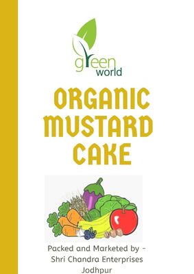 Green World Mustard Cake Organic Fertiizer for Gardening (500 Gms)