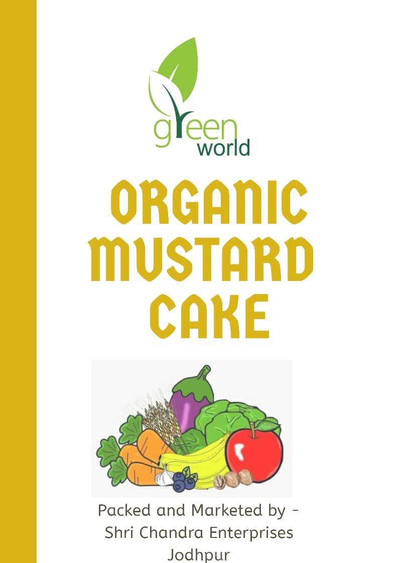 Green World Mustard Cake Organic Fertiizer for Gardening (500 Gms)