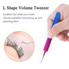 Arclon Isolation Lash Tweezers for Volume Eyelash Extension,Professional Precision Stainless Steel Las Purple 6.89inx1.5inx0.79in view 4