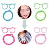 8 Pieces Silly Straw Glasses, Eyeglasses Straws Crazy Reusable Fun Loop Straws Novelty Drinking Eyeglasses Straw for Kids Party Annual Meeting, Fun Parties, Birthday (8 Colors) view 4