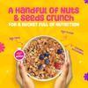 Yogabar Muesli Fruit And Nuts - 93% Wholegrain Breakfast Cereals With Oats, Dry Fruits, And Nuts & Seeds, High In Omega 3, Gluten Free Granola With Chia And Flax Seeds (700G - Pack Of 2) view 2