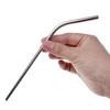 N M Z Stainless Steel Drinking Straws+Brush Medium, SilverColor,2 Straight + 2 Bent + 1 Brush view 3