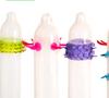 OSQUI Extra Time Long Play With Bonazimes Lubricat Ribbed Condom For Extra Excitement Dotted Condom Pack Of 3 pcs view 3