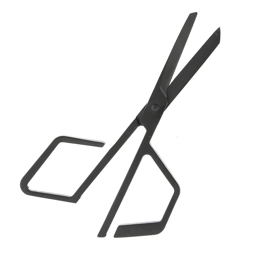 Facial Hair Scissors, Saving Effort Time Nose Hair Scissors Irregular Handle Black for Salon Use for Home Use