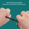 Facial Hair Scissors, Saving Effort Time Nose Hair Scissors Irregular Handle Black for Salon Use for Home Use view 2