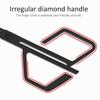Facial Hair Scissors, Saving Effort Time Nose Hair Scissors Irregular Handle Black for Salon Use for Home Use view 3