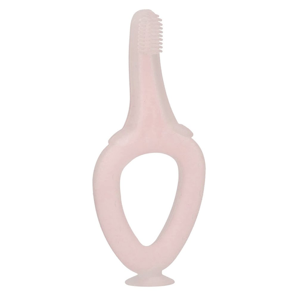 Baby Toothbrush, Training Toothbrush BPA Free Easy to Clean Stable for Baby Gum Care(Pink)