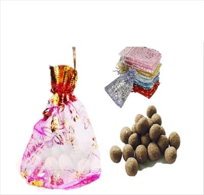 Easy Grow Seedballs-Growable Seed Balls Of Shankhpushpi(Aparajitha/Clitoria Ternatea(Blue)(1 Gift Fancy Potli Bag Pack Of 10 Seed Balls) With Red And Green Amaranthus Seeds