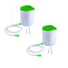 ENIMA POT PACK OF 2 PVC Enema Kit for Home Use with instruction 1 silicon tube, 2 nozzles, 1 clamp with user manual(1500 ml) view 1