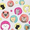 Boston International IHR 3-Ply Paper Napkins, 20-Count Cocktail Size, Art Pop Cats view 1