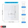 BE SAFE Forever Disposable Toilet Seat Cover, 10 Sheets | Prevent Direct Contact Unhygienic Seats | Easy to Use and Dispose, Flushable Paper DTDCG Pack of 5 view 3