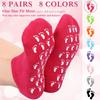 8 Pairs Moisturizing Gel Socks Feet Care Gel Spa Socks Foot Moisturizer Silicone Socks Non Slip Heel Socks for Dry Cracked Feet Overnight Lotion Socks for Women Men Softening Feet Rough Skin view 3