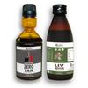 Hindrishi Ayurveda Zero Tar & Liv Revive Syrup, Lungs and Liver Detox - Removes Tar from Lungs and Liver Due to Air Pollution & Smoke, Liver Detox for Fatty Liver, Indigestion and for Healthy Liver Function (1 Zero Tar + 1 Liv Revive) view 1