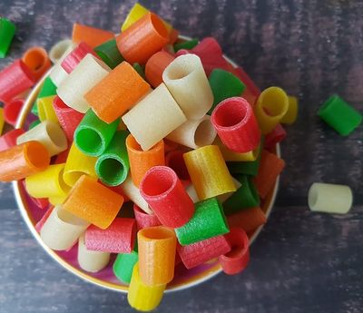Dhawak Mix Fryums Ready to Fry 3 Kg Crunchy Pipe Tasty |Homemade papad Colorful Snack Ready to Fry