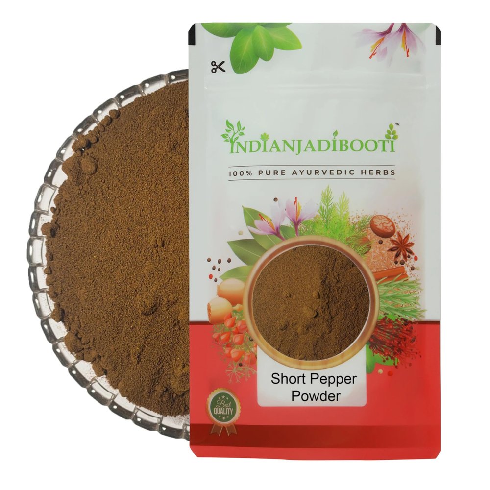 IndianJadiBooti Short Pepper (Powder) - Pipli - Pipal Chhoti - Pippali Churna - Piper Retrofractum, 100 Grams Pack