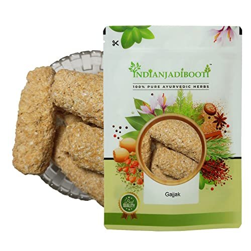 IndianJadiBooti Gajak - Gazak - Gajjak, 250 Grams Pack