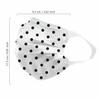 7Shield Kids Size Black dot printed Mask with Nose clip and soft fabric ear loop Mask 3 ply disposable filter protection breathable dust proof Water Resistant Surgical Mask(300) view 2