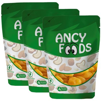 Ancy Baby Lemon Dry 600 Grams (200gm X 3) Sweet, Tangy & Juicy Candy Snack For Kids | Dietry Fibre and Antioxidants | Add to Breakfast, Smoothies or Hand Over as a Quick Treat | Dried Baby Lemon Candies Loved By Kids | No Cutting, Just Open & Eat |